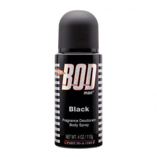 Bod Man Black Body Spray by Parfums De Coeur for Men - 120
