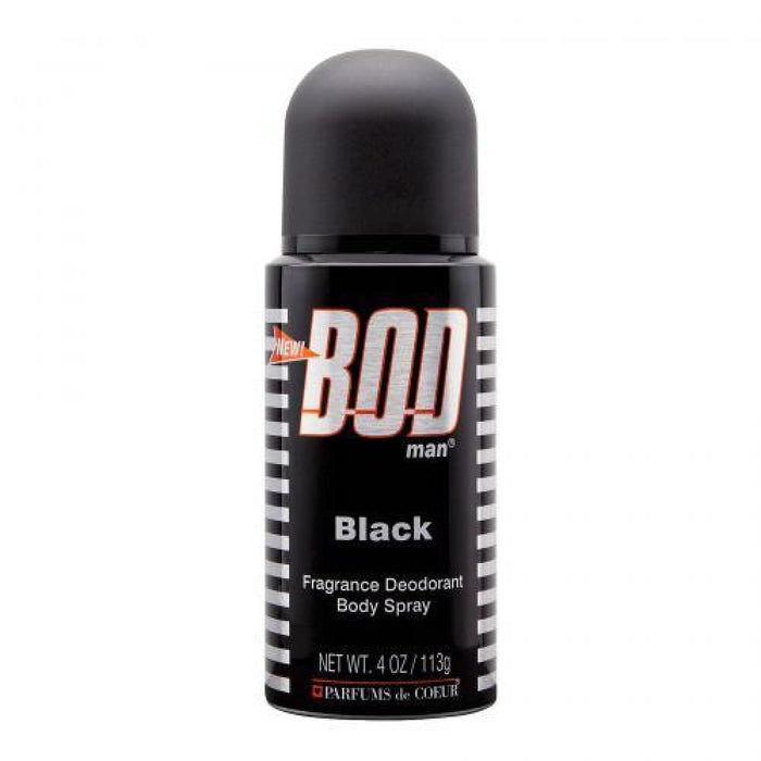 Bod Man Black Body Spray by Parfums De Coeur for Men - 120