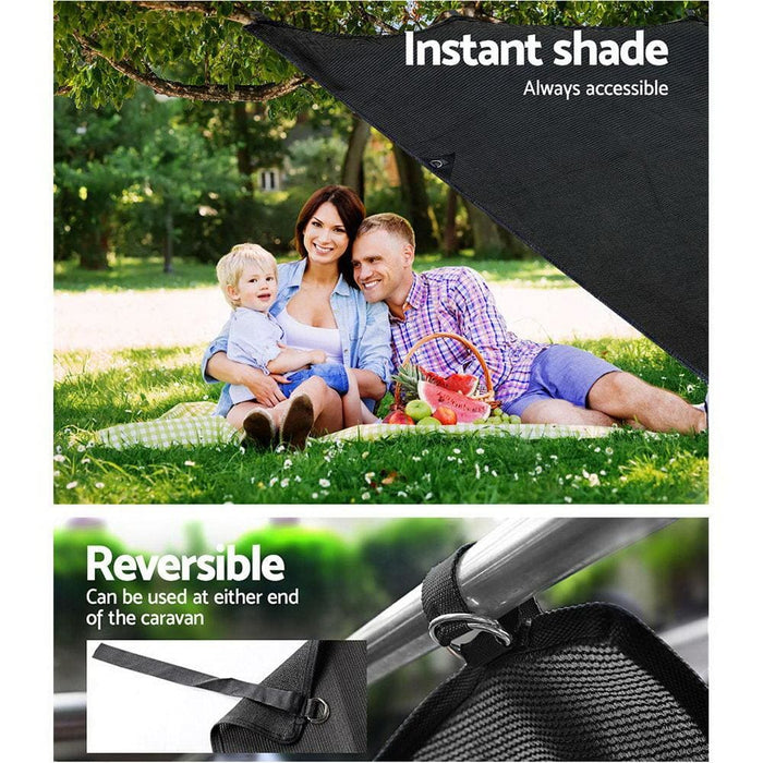 Goslash Picks Black Caravan Privacy Screen 1.95 x 2.2m End