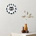 Black Cats Joy Style Wall Clock Kittens Art Silent Cartoon