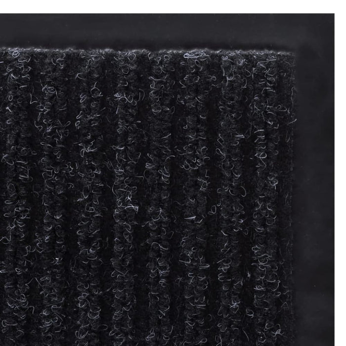Black Pvc Door Mat 90 x 150 Cm Xaoxll