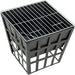Black Fire Pit Square Log Patio Garden Heater Outdoor Table