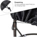 Black Patio Chair Cover Egg Swing Waterproof Dust Protector
