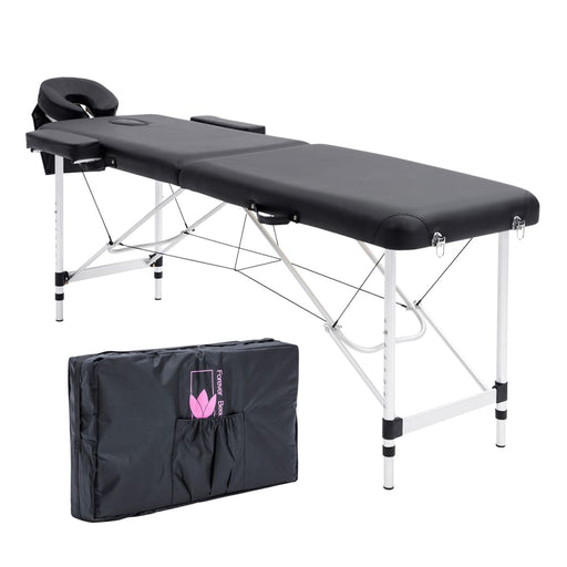 Black Portable Beauty Massage Table Bed Therapy Waxing 2
