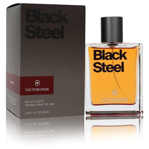 Black Steel Edt Spray by Victorinox for Men - 100 Ml