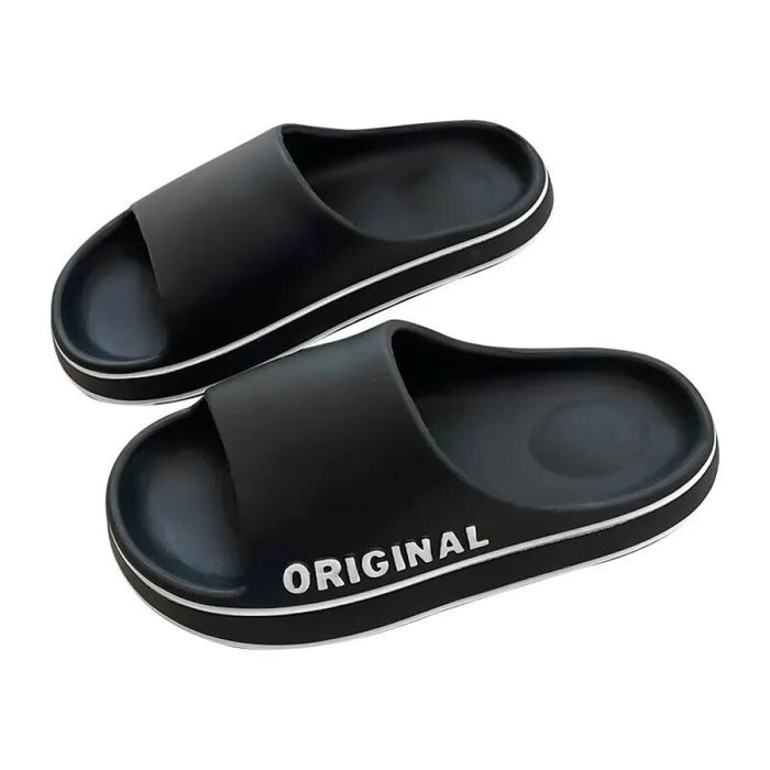 NZ LOCAL STOCK- Anti Slip Thick Sole Slippers  Black