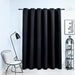Blackout Curtain With Metal Rings Black 290x245 Cm Otaaot