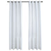 Blackout Curtains With Metal Rings 2 Pcs Off White 140x245