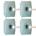4x Blue Door Stopper Wall Mount Stop Adhesive Catch Hole