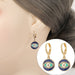 Blue Eye Earring Mini Enamel Evil Pendant Gold Colour Ear