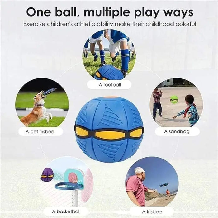 Blue Flying Saucer Ball Outdoor Parent Child Toy for Foot