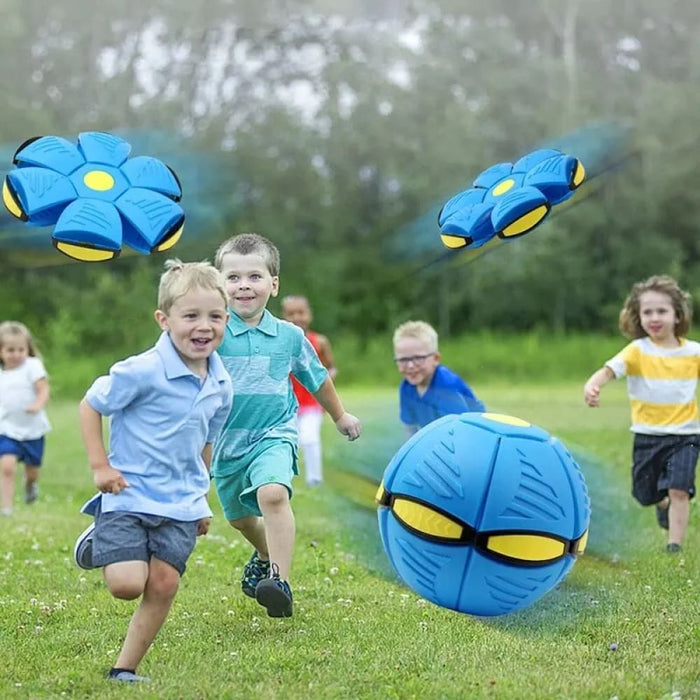 Blue Flying Saucer Ball Outdoor Parent Child Toy for Foot