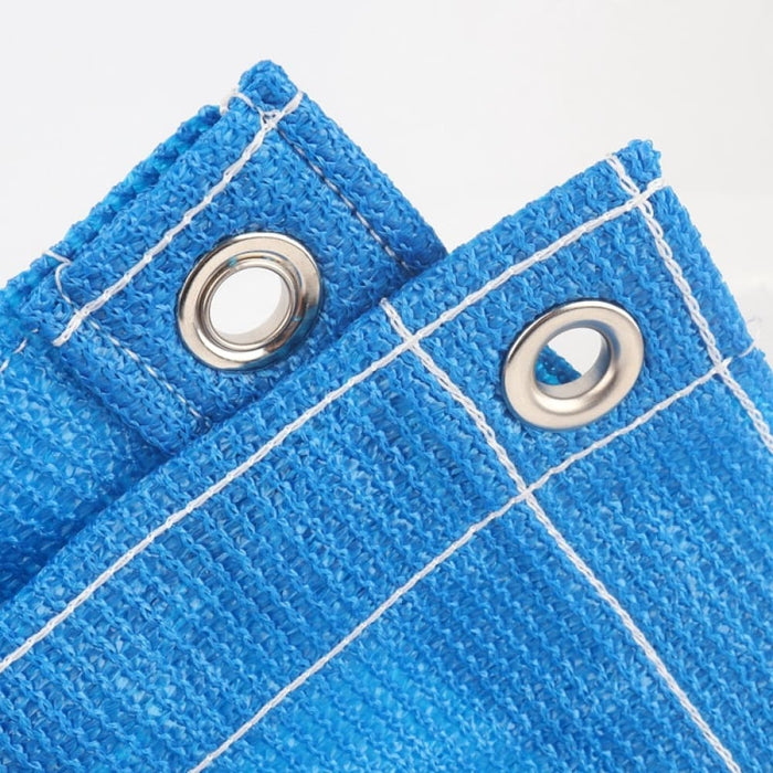 Blue Hdpe Fabric Anti - uv Sunshade Net Railing Privacy