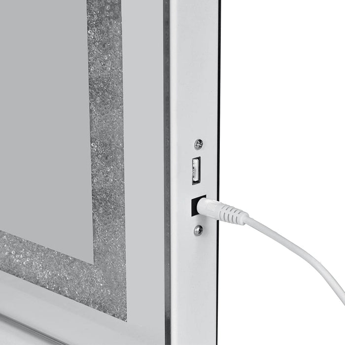 Bluetooth Makeup Mirror 58x46cm Crystal Hollywood