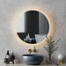 Bluetooth Led Wall Mirror With Light 60cm Bathroom Decor