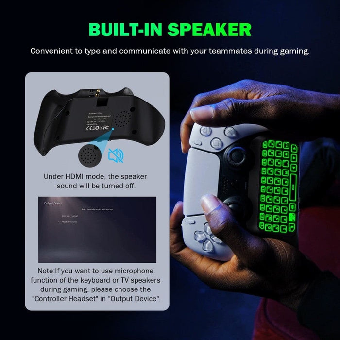 Bluetooth Wireless Mini Keypad Chatpad for Playstation 5