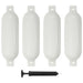 Boat Fender 4 Pcs White 51x14 Cm Pvc Kxtnp