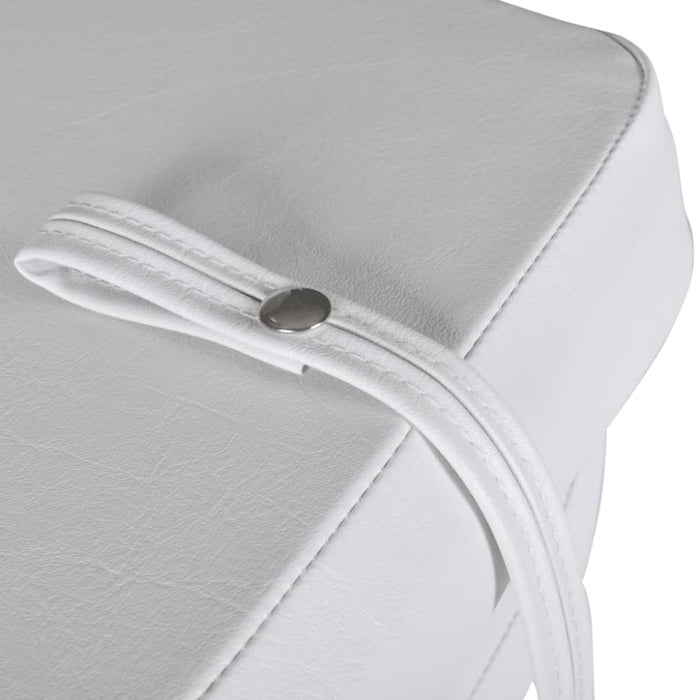 Boat Seat Foldable Backrest with Blue-white Pillow 41 x 36