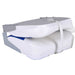 Boat Seats 2 Pcs Foldable Backrest with Blue-white Pillow