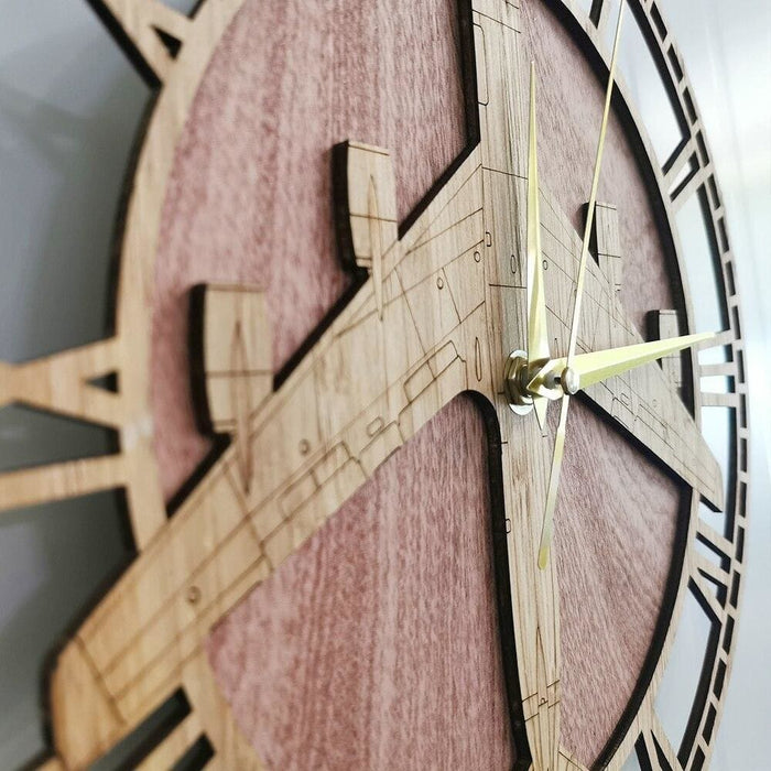 Boeing Kc - 135 Wooden Wall Clock