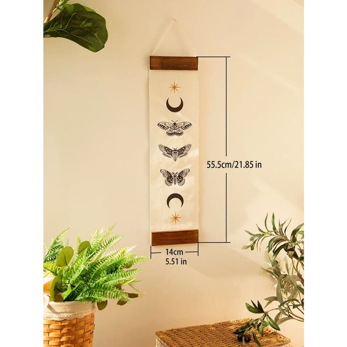 Boho Butterfly Moon Phase Tapestry For Home Decor