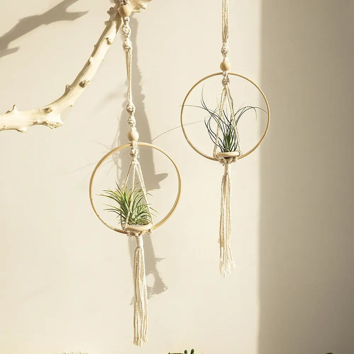Boho Macrame Hanging Planter for Home Decor
