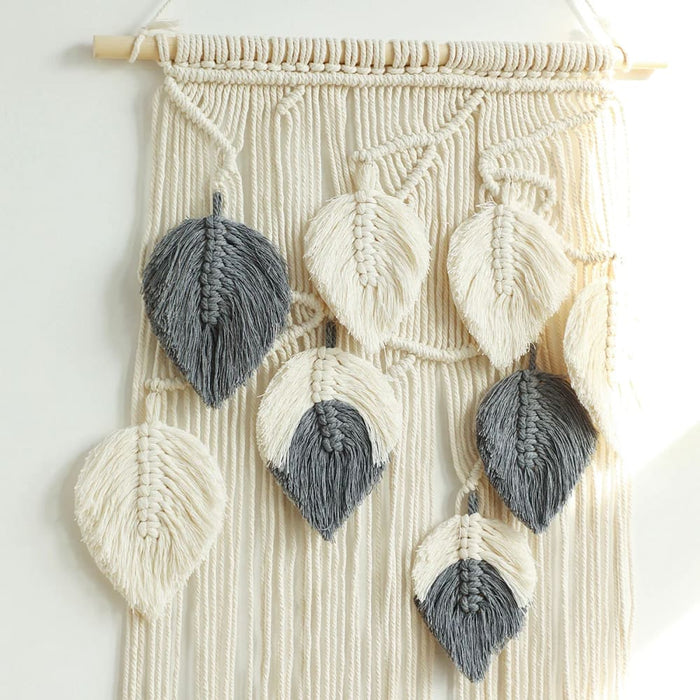 Boho Macrame Leaf Tapestry For Nordic Home Decor