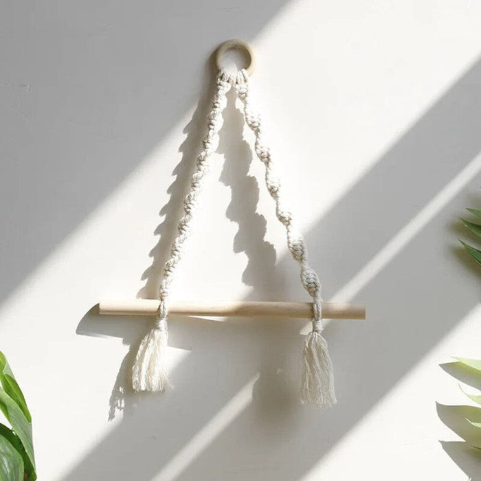 Boho Macrame Paper Towel and Toilet Holder