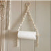 Boho Macrame Paper Towel and Toilet Holder