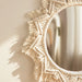 Boho Macrame Round Mirror For Room Decor