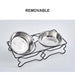Bone Style Stainless Steel Pet Feeder Bowls For Small