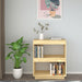 Book Cabinet 60x35x71 Cm Solid Pinewood Nobnpk