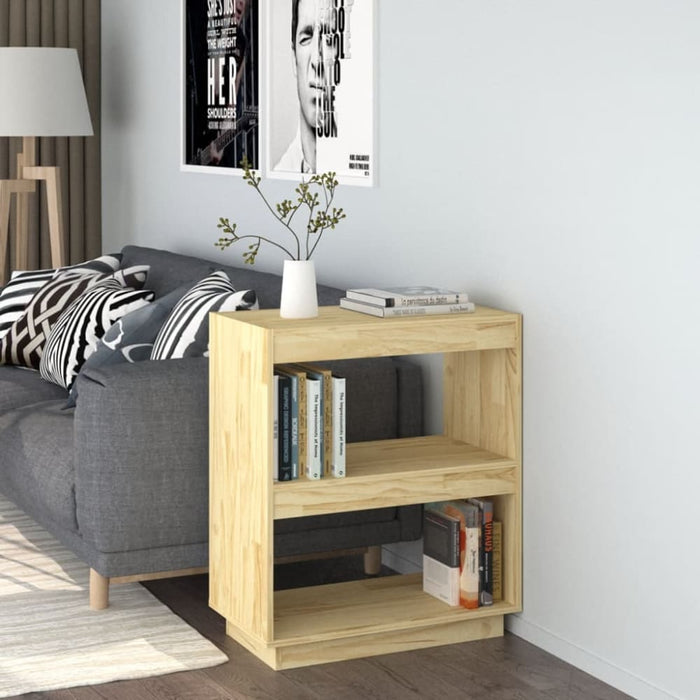 Book Cabinet 60x35x71 Cm Solid Pinewood Nobnpk