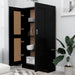 Book Cabinet Black 82.5x30.5x150 Cm Engineered Wood Nbxixa