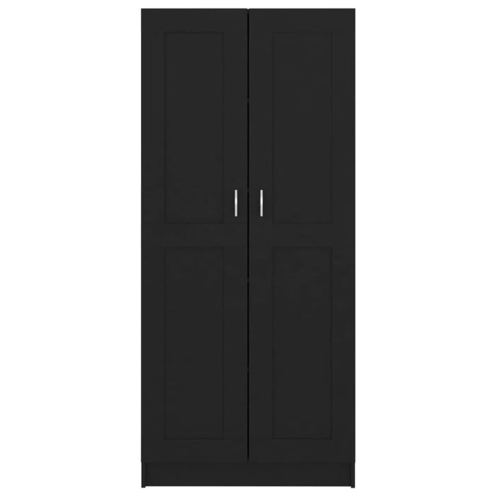 Book Cabinet Black 82.5x30.5x185.5 Cm Engineered Wood Nbxitt