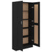 Book Cabinet Black 82.5x30.5x185.5 Cm Engineered Wood Nbxitt
