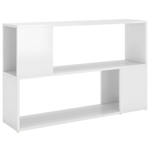 Book Cabinet Glossy Look White 100x24x63 Cm Chipboard Nbkoil