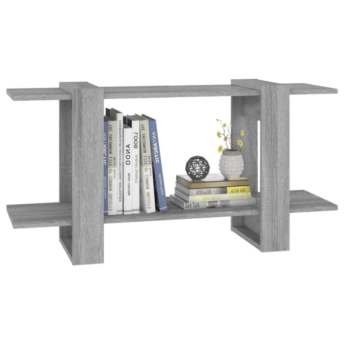 Book Cabinet Grey Sonoma 100x30x51 Cm Engineered Wood Notpib