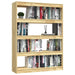 Book Cabinet Room Divider 100x30x135.5 Cm Solid Pinewood