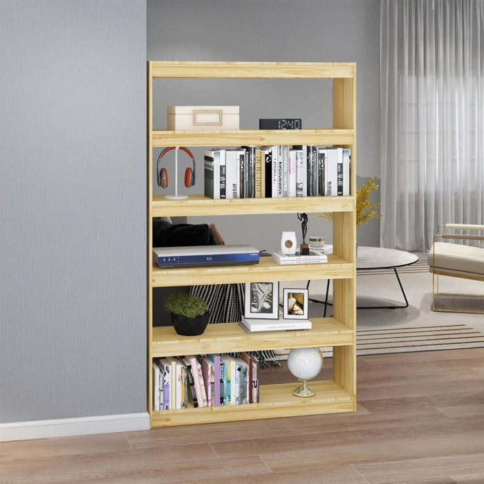 Book Cabinet Room Divider 100x30x167.5 Cm Solid Pinewood
