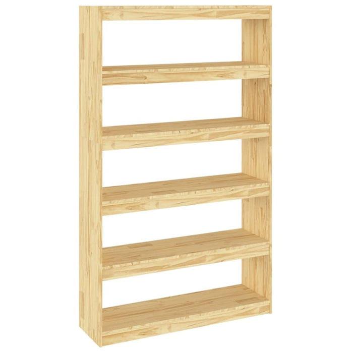 Book Cabinet Room Divider 100x30x167.5 Cm Solid Pinewood