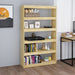 Book Cabinet Room Divider 100x30x167.5 Cm Solid Pinewood