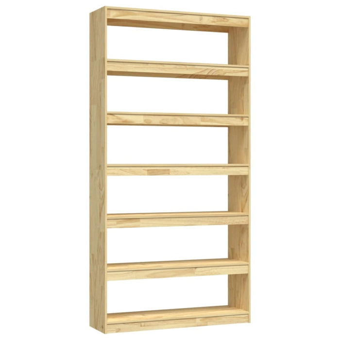 Book Cabinet Room Divider 100x30x200 Cm Solid Pinewood