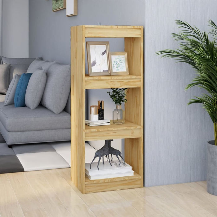 Book Cabinet Room Divider 40x30x103.5 Cm Solid Pinewood
