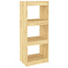 Book Cabinet Room Divider 40x30x103.5 Cm Solid Pinewood