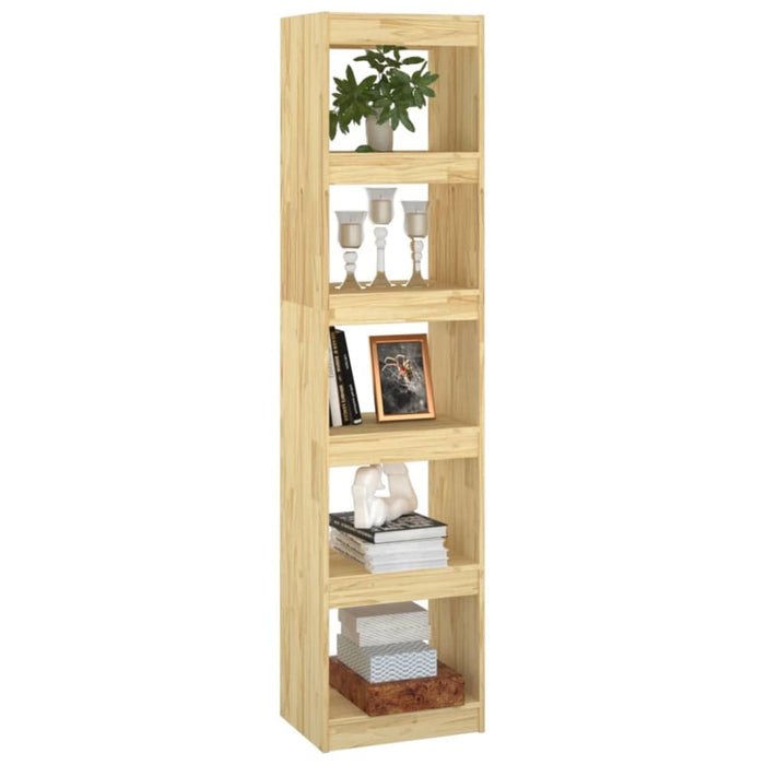 Book Cabinet Room Divider 40x30x167.5 Cm Solid Pinewood