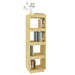 Book Cabinet Room Divider 40x35x135 Cm Solid Pinewood Nobnak