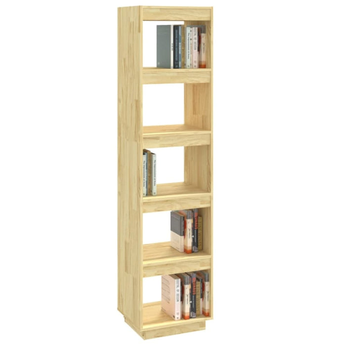 Book Cabinet Room Divider 40x35x167 Cm Solid Pinewood Nobnpa
