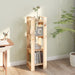 Book Cabinet Room Divider 41x35x125 Cm Solid Wood Pine