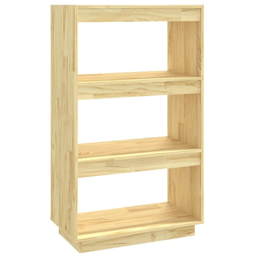 Book Cabinet Room Divider 60x35x103 Cm Solid Pinewood Nobnla